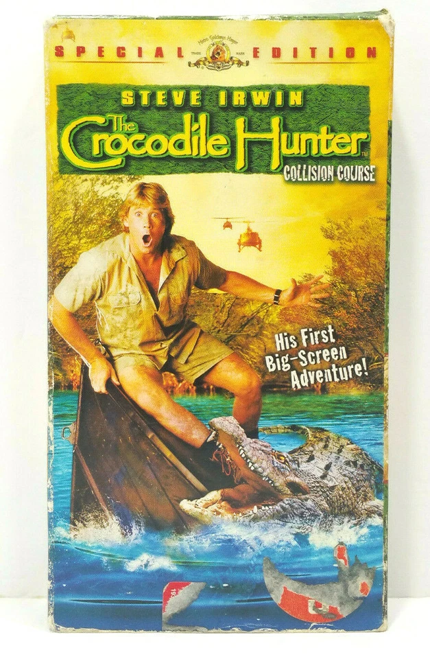 The Crocodile Hunter: Collision Course (VHS, 2002) Steve Irwin TESTED Ex-Rental - Image 1 of 4