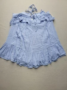 Mustard Seed Women Dress Small Blue Mini Sleeveless Short Rayon - Picture 1 of 15