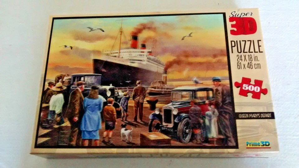 Puzzles Queen Mary's Departure Super 3D Prime - 500 piezas (R) Foto 1 de 2
