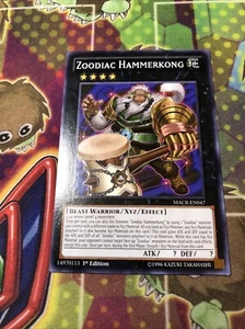 1x (LP) Zoodiac Hammerkong - MACR-EN047 - Common - 1st Edition  YuGiOh - Picture 1 of 1