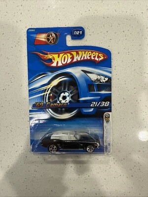 2006 Hot Wheels First Editions #021 '69 Camaro black #A150 - Image 1 of 2