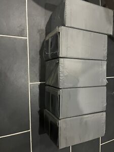 5 IKEA SKUBB Schuhboxen Grau Aufbewahrung