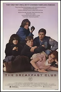 FRÜHSTÜCKSCLUB EIN BLATT 24x36 Poster JOHN HUGHES EMILIO ESTEVEZ KLASSIKER 80er!! - Bild 1 von 1