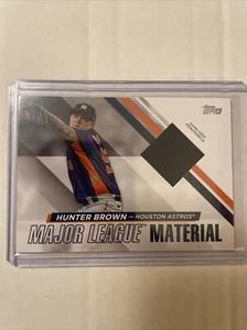 2024 Topps Series 2 Brown Hunter gioco reliquia materiali usati!!! Astros!s - Foto 1 di 2