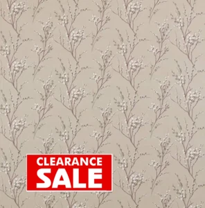 Laura Ashley Pussy Willow Natural Curtain Fabric SOLD PER METRE - Picture 1 of 11