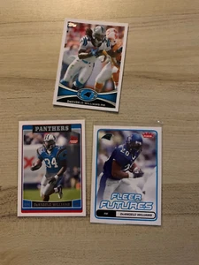 Lote de 3 tarjetas DeAngelo Williams imprescindibles con Rookies RC Panthers - Imagen 1 de 1
