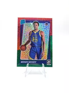 Moses Moody 2021-22 Panini Donruss Optic RC Red Green Choice SP #184 Warriors - Picture 1 of 2