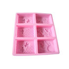 Rectangle Baking Bee Honeycomb Soap Mold 3D Soft Silicone Candle Cake Making DIY
