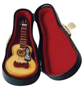 Casa Muñecas Guitarra Española Instrumento de Madera y Estuche Negro Escala 1:12 152 tumdee - Imagen 1 de 8
