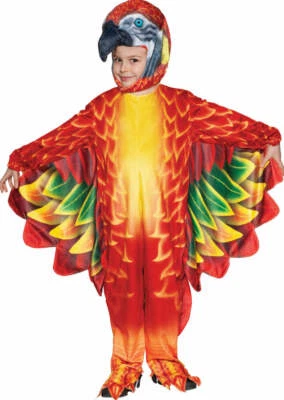 Disfraz Underwraps Estampado Loro Rojo Polly Pico Plumas Pájaro Mascota Niño Pequeño 20061 Foto 1 de 4