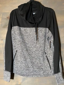 G-lll Carl Banks 4 Her Damen Hoodie Gr. XL lang Wasserfallausschnitt schwarz grau Mischung Neu mit Etikett - Bild 1 von 14