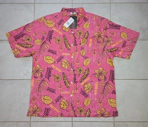 Wes & Willy Herren XL ASU Sun Devils Hawaiihemd rot Blumen AOP Knopfleiste - Bild 1 von 5