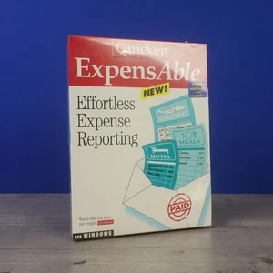 vtg Quicken EXPENSABLE sealed NOS software Financial Solutions Windows 95 & 3.1 - Picture 1 of 6