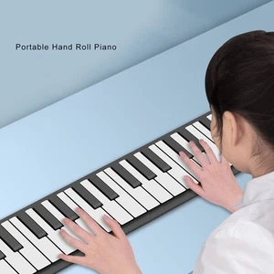 88 Keys Roll Up Piano Keyboard Portable Rechargeable Foldable Electronic Key Fit - Bild 1 von 24