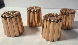 Darware Copper Canelle Pastry Molds 4-Pack - Picture 1 of 8