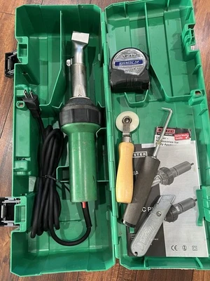 🇺🇸Leister Triac S Heat Welder W/40MM Nozzle Detail Roller Probe Tape Case🇺🇸 - Image 1 of 4