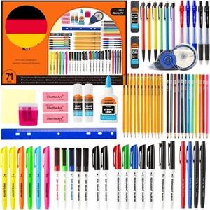 Shuttle Art 71 Teiliges Schulsachen Set, Schulbedarf Box Für Schulanfang, Einsch - Bild 1 von 12