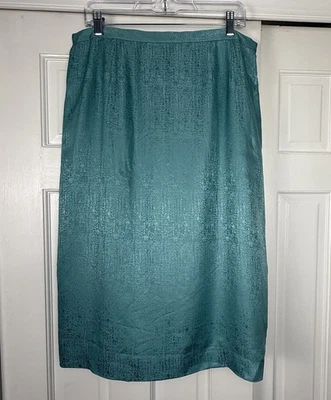 Falda de Seda Adrianna Papell Talla 18 Boda Carrera Ocasión Especial Elegante Ligera Foto 1 de 4