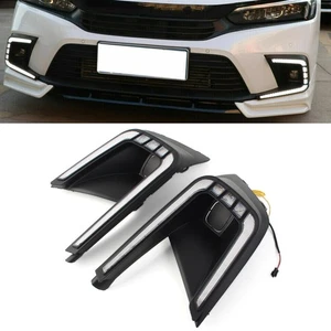 Front Bumper DRL Fog Daytime Running Lamp Fit Honda Civic 11th Generation 2021+ - Picture 1 of 15
