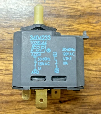 Interruptor de arranque a presión para secadora Kenmore 3404233 OEM (USADO) Foto 1 de 3