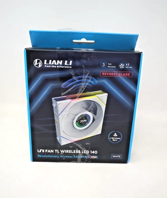 Lian Li UNI Fan TL LCD Wireless 140 Single Pack + Wireless Reciever 14TLLCD1W1W - Image 1 of 3