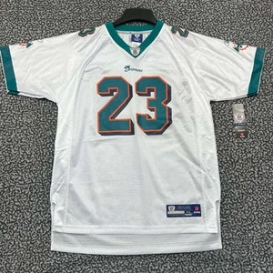 Miami Dolphins Brown #23 Jersey Shirt Youth XL White Reebok Short Sleeve New - Picture 1 of 7
