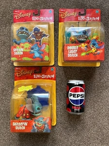 Disneys Lilo and Stitch 3 Stitch action Figures Hasbro 2001 - Picture 1 of 7