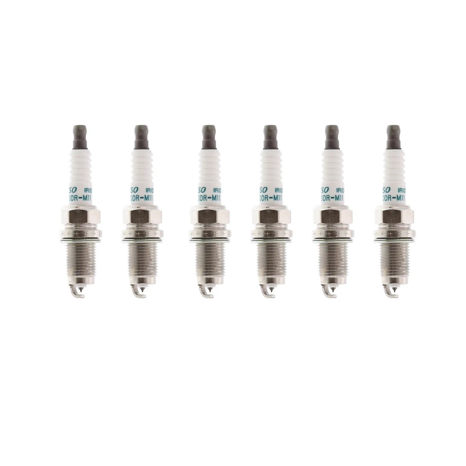 Juego de 6 bujías de iridio de larga duración originales Denso OEM SKJ20DRM11 para Honda Foto 1 de 4
