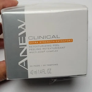 Avon Anew Clinical Extra Strength Retexturizing Peel 1.4oz 30 Pads New Fast Ship - Picture 1 of 6
