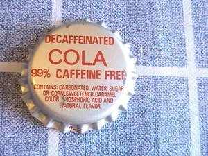 FLASCHENVERSCHLUSS UNBENUTZT KUNSTSTOFF GEFÜTTERT ENTKOFFEINIERT COLA 99% KOFFEINFREI - Bild 1 von 3