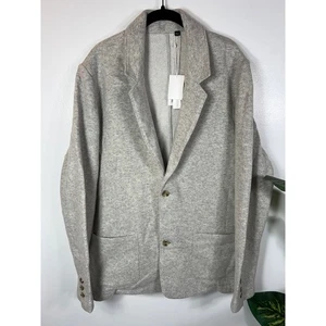 Vince NWT Men's Wool Fleece Blazer Light Heather Gray Grey size XL  - Picture 1 of 8