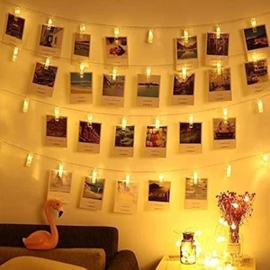 20 Photo Clip String Lights LED Fairy Twinkle for 20, Warm White - Picture 1 of 7