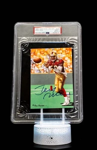 Jerry Rice 1989 Goal Line H.O.F. Goal Line Art Ink / PSA Mint 9, Auto Mint 9 - Picture 1 of 7