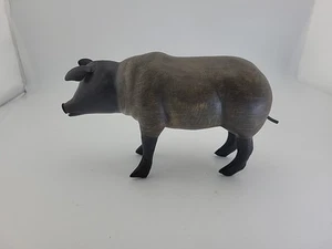 Vintage stehendes SCHWEIN Metall 6" lang Bauernhaus rustikale Dekoration leicht  - Bild 1 von 7