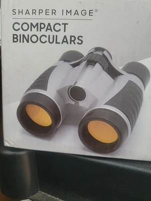 Sharper Image Compact Binoculars RubyCoated Glare-Free Optics w/Strap & Case - Image 1 of 2