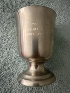 1977 Lehigh Country Club Allentown Pa. Vintage Member-Guest Pewter Cup - Picture 1 of 4