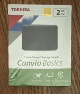 Disque dur externe portable Toshiba Canvio Basics 2 To noir - Photo 1/5