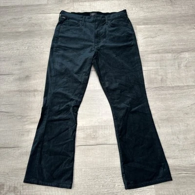 PANTALONES CITIZEN OF HUMANITY 28 TERCIOPELO MUJER VERDE AZULADO DEMY ACAMPANADO RECORTADO Y2K BOHO USADOS EN EXCELENTE ESTADO Foto 1 de 4