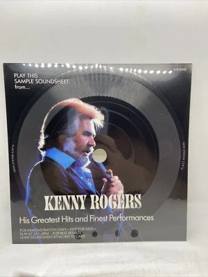 Kenny Rogers - His Greatest Hits (7" Sample Soundsheet) (1986) Vinyl 45 • PROMO - Image 1 of 4