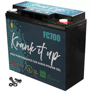 KRANK IT UP FC700 12 VOLT 700 WATTS / 22 AMPERAGE HOURS CAR AUDIO POWER CELL NEW - Picture 1 of 2