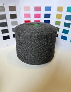 FILATO CASHMERE YARN 100%CASHMERE MADE IN ITALY NM 1/10NM GRIGIO M - 1100grammi - Foto 1 di 2