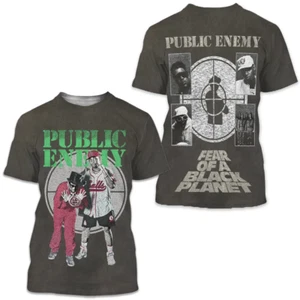 Public Enemy 1990 Fear Of A Black Planet T-Shirt 3D Gr. S-5XL URA956 - Bild 1 von 2
