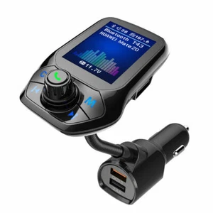 Bluetooth Car FM Transmitter MP3 Player Hands free Radio Adapter Kit USB Charger - Imagen 1 de 9