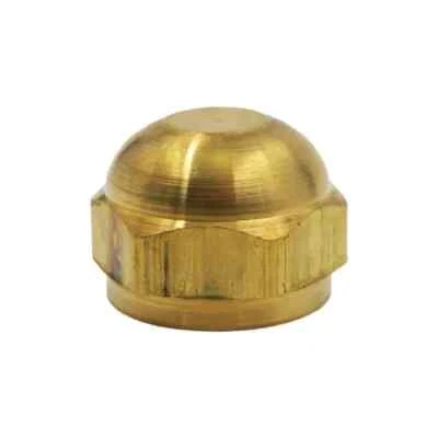 Everbilt LFA-263 1/2 inch Flare Brass Cap Fitting Threaded Brass NEW - Image 1 of 2