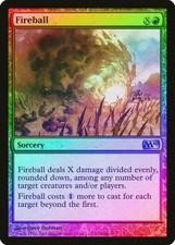 Fireball FOIL Magic 2010 / M10 PLD Red Uncommon MAGIC GATHERING CARD ABUGames