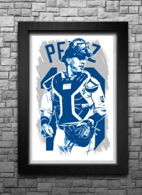 SALVADOR PEREZ art print/poster KANSAS CITY ROYALS FREE S&H! JERSEY B2G2 - Image 1 of 4