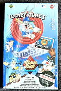 Upper Deck 1990 - Looney Tunes Comic Ball Baseball Cards Unopened Box Sealed VTG - Picture 1 of 5