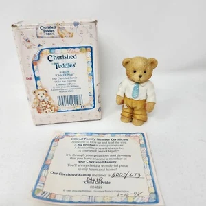 Vintage Cherished Teddies 624829 "Child Of Pride" Our Cherished Family Older - Picture 1 of 11