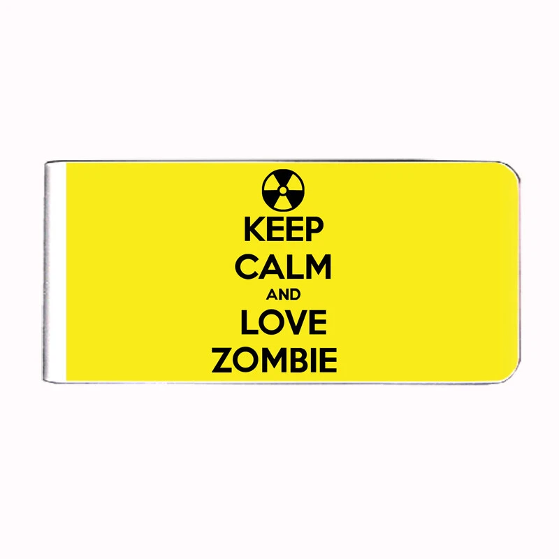 Metal Money Clip Bills Card Metal Holder Clip Rectangle Funny Zombie D1 - Image 1 of 1