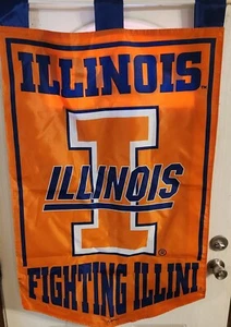 University Of Illinois Fighting Illini Collectible House Flag 28"×40" (2 Sided) - Picture 1 of 1